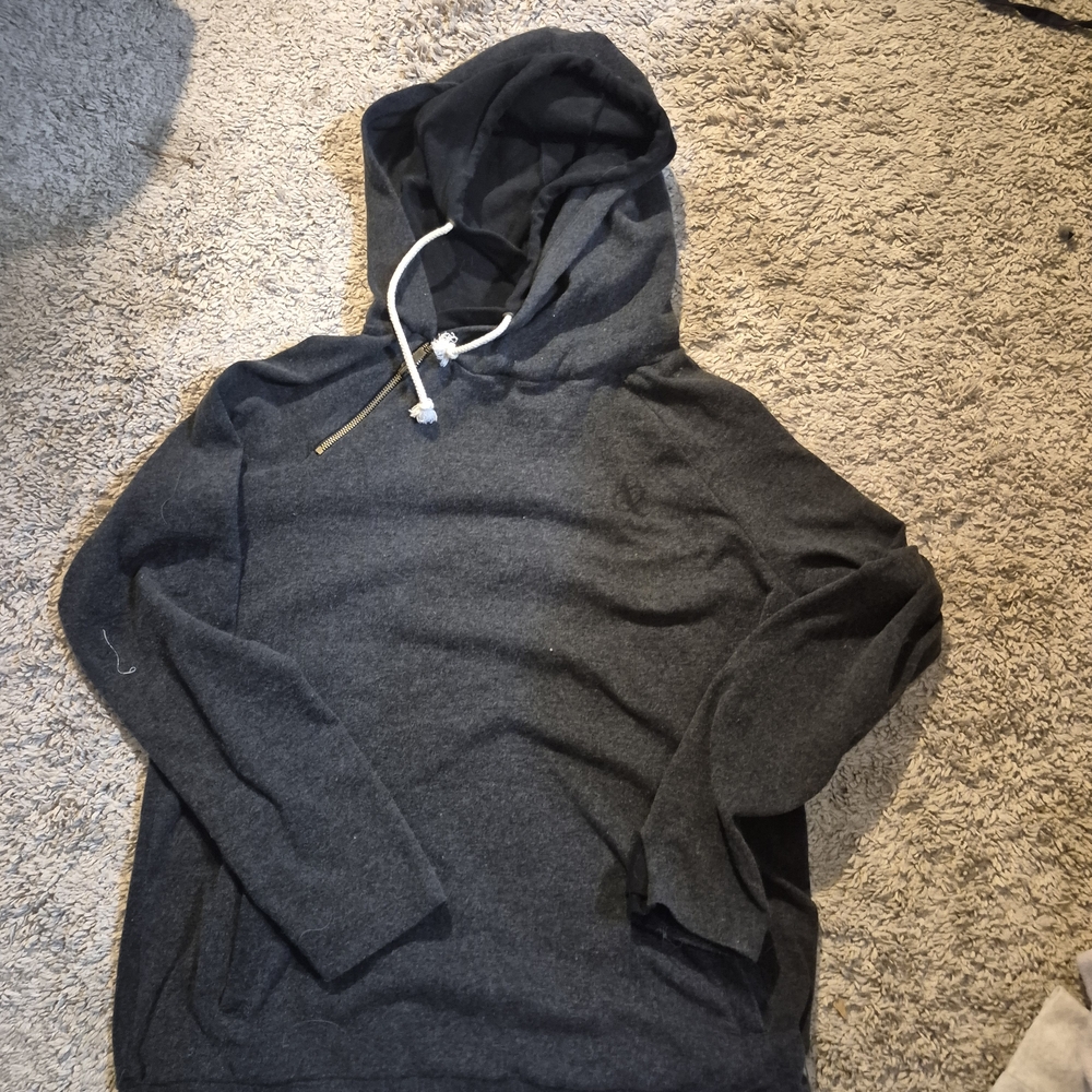 AMPERSAND AVE Dark Gray Cowl Neck Sweater
